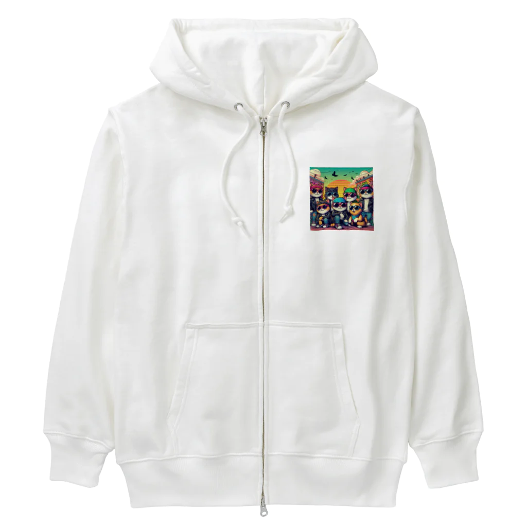 なるたか屋のギャング猫 Heavyweight Zip Hoodie