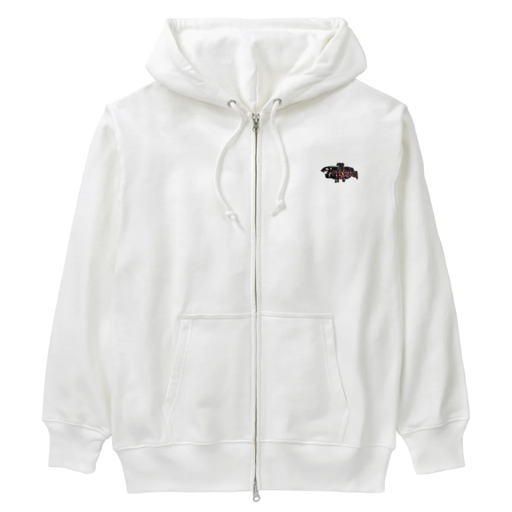 okono_eのA FISH by 5-year-old Heavyweight Zip Hoodie