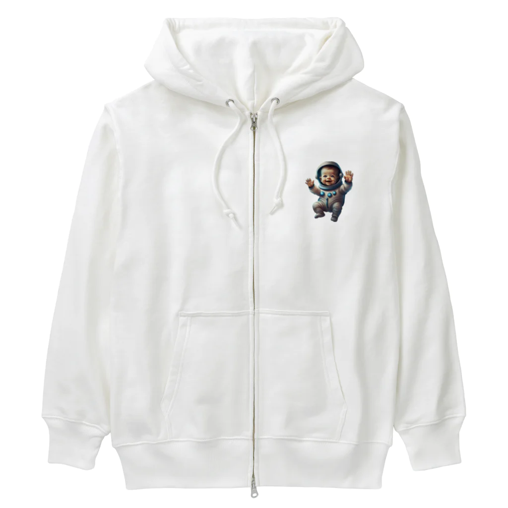 変わり者の集まりのベビー宇宙飛行士 Heavyweight Zip Hoodie