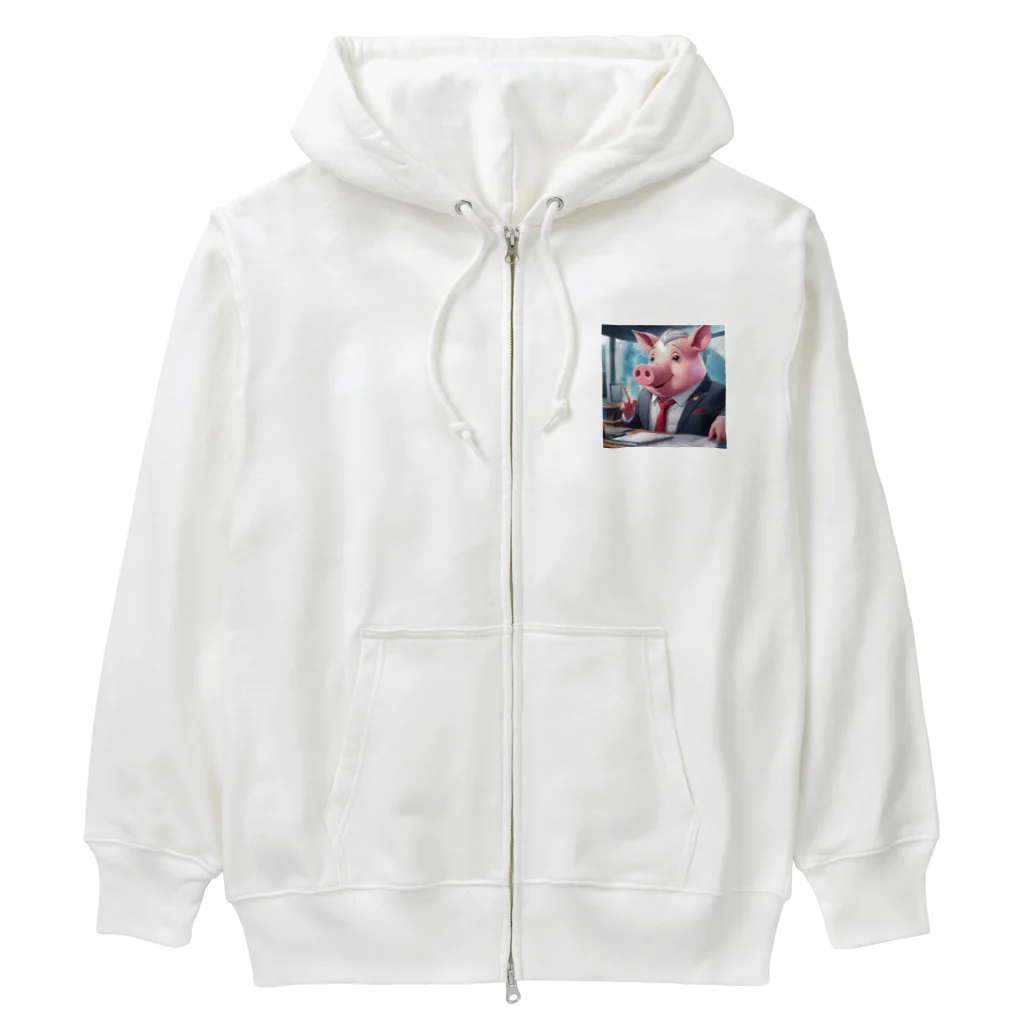 MTHの会社の業績を評価するミニブタ Heavyweight Zip Hoodie