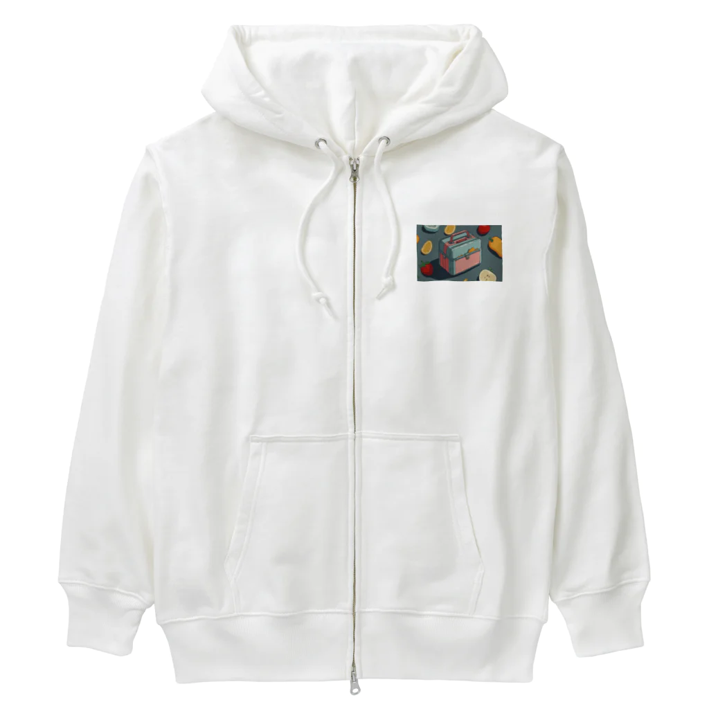 さぎょう擁のミニ弁当と学食の時間 Heavyweight Zip Hoodie