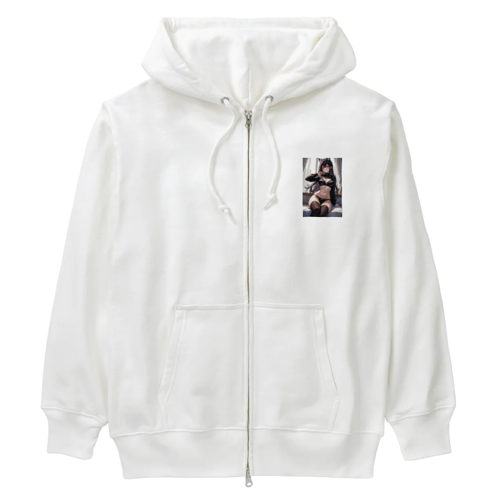 inoken_の猫耳グラマー Heavyweight Zip Hoodie