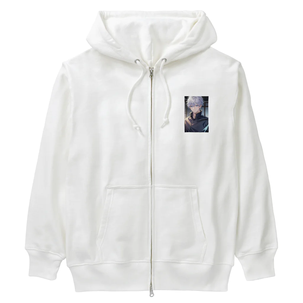 カカオの五条悟風 Heavyweight Zip Hoodie