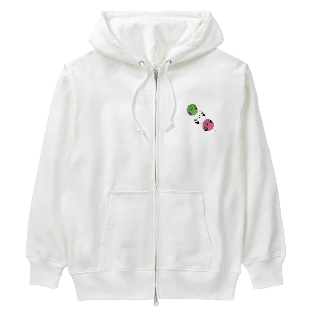 holly_birdsの【ばーず】シマエナガ団子 Heavyweight Zip Hoodie