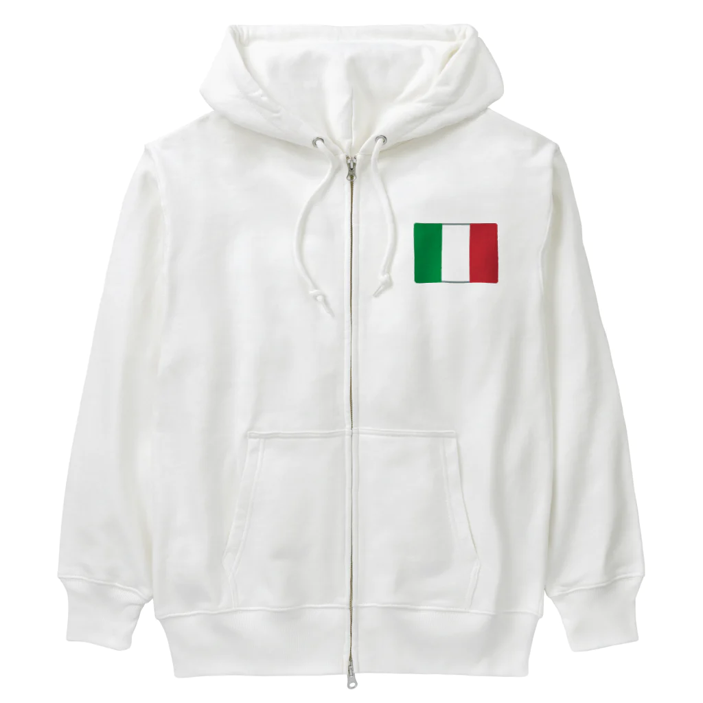 お絵かき屋さんのイタリアの国旗 Heavyweight Zip Hoodie