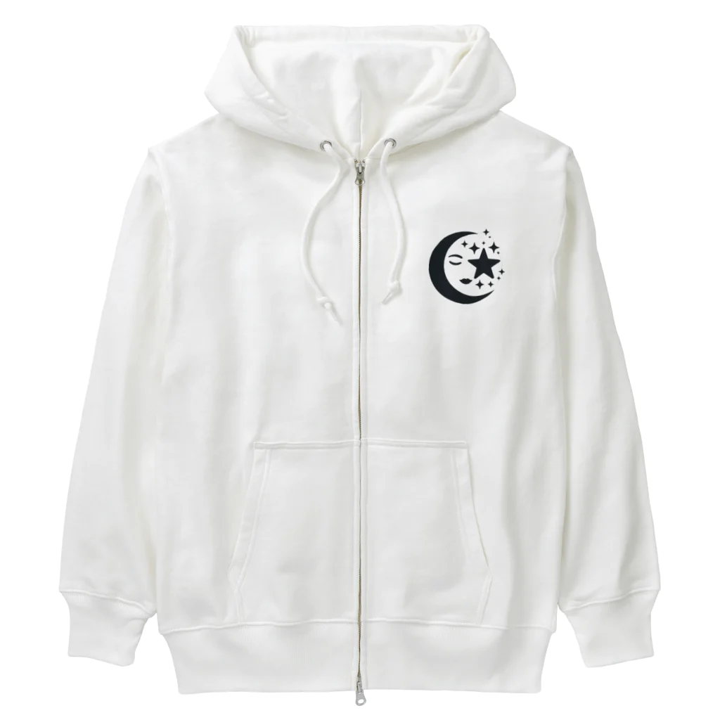 hanahanabiの月 Heavyweight Zip Hoodie