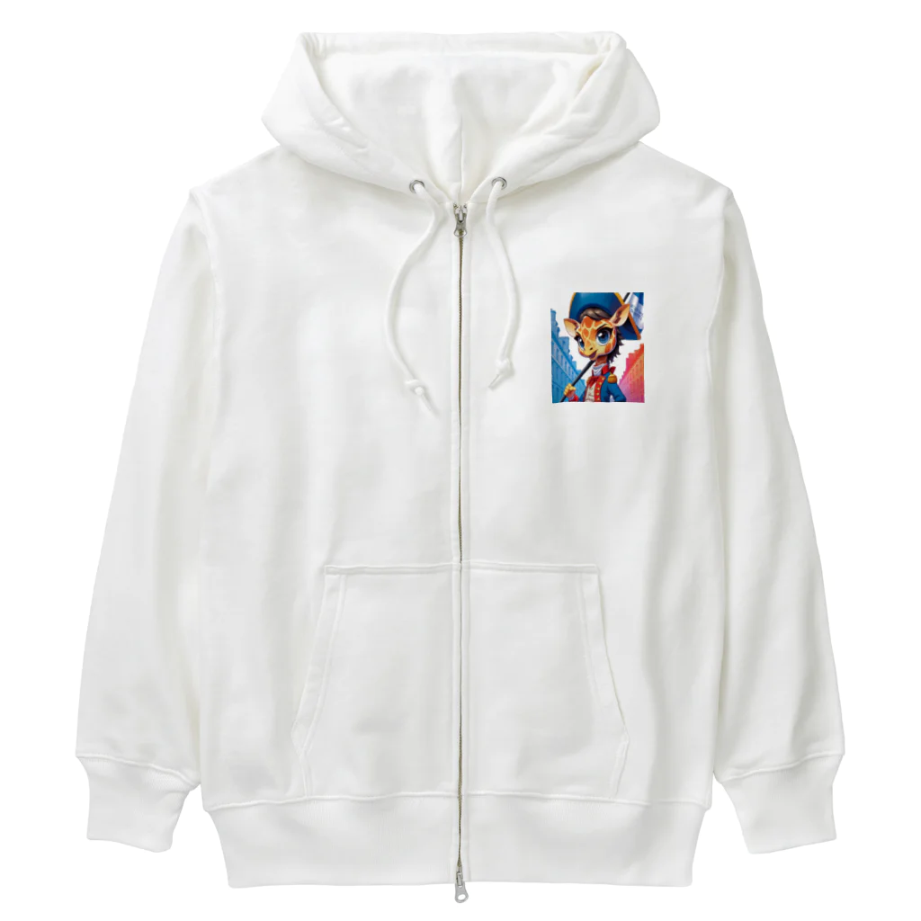 雑貨「キリン堂」のきりん４９ Heavyweight Zip Hoodie