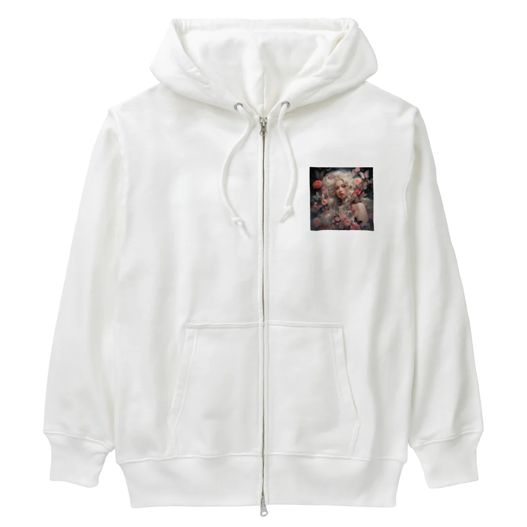 AQUAMETAVERSEの花と美女　なでしこ1478 Heavyweight Zip Hoodie