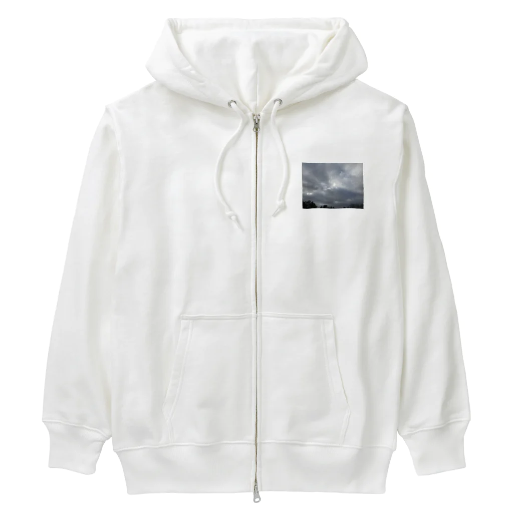 そらの4月22日　吹き荒れる風と雲 Heavyweight Zip Hoodie