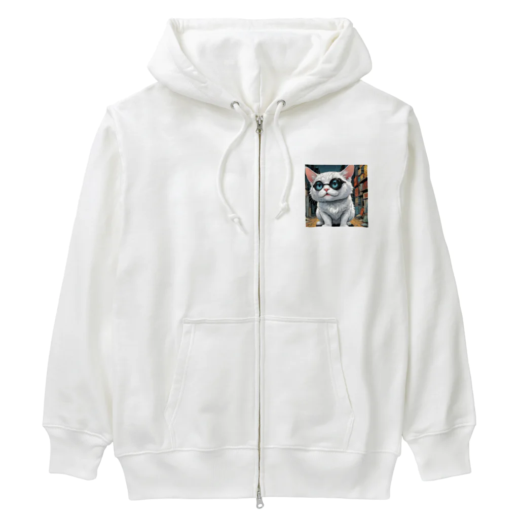 hono想(そう)イタグレ日記のガリ勉って言われるにゃー Heavyweight Zip Hoodie