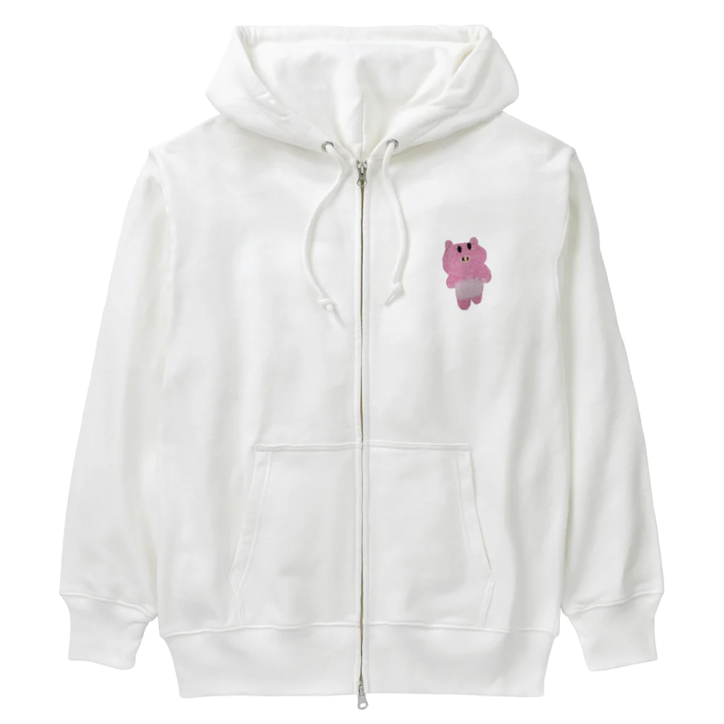 しょちゃぷにのオムツブタ Heavyweight Zip Hoodie