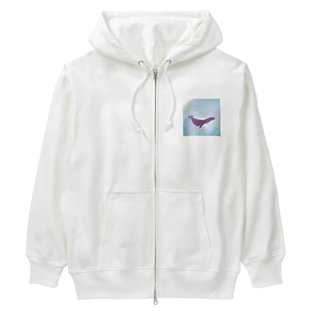 shiguchiitoのくじら Heavyweight Zip Hoodie