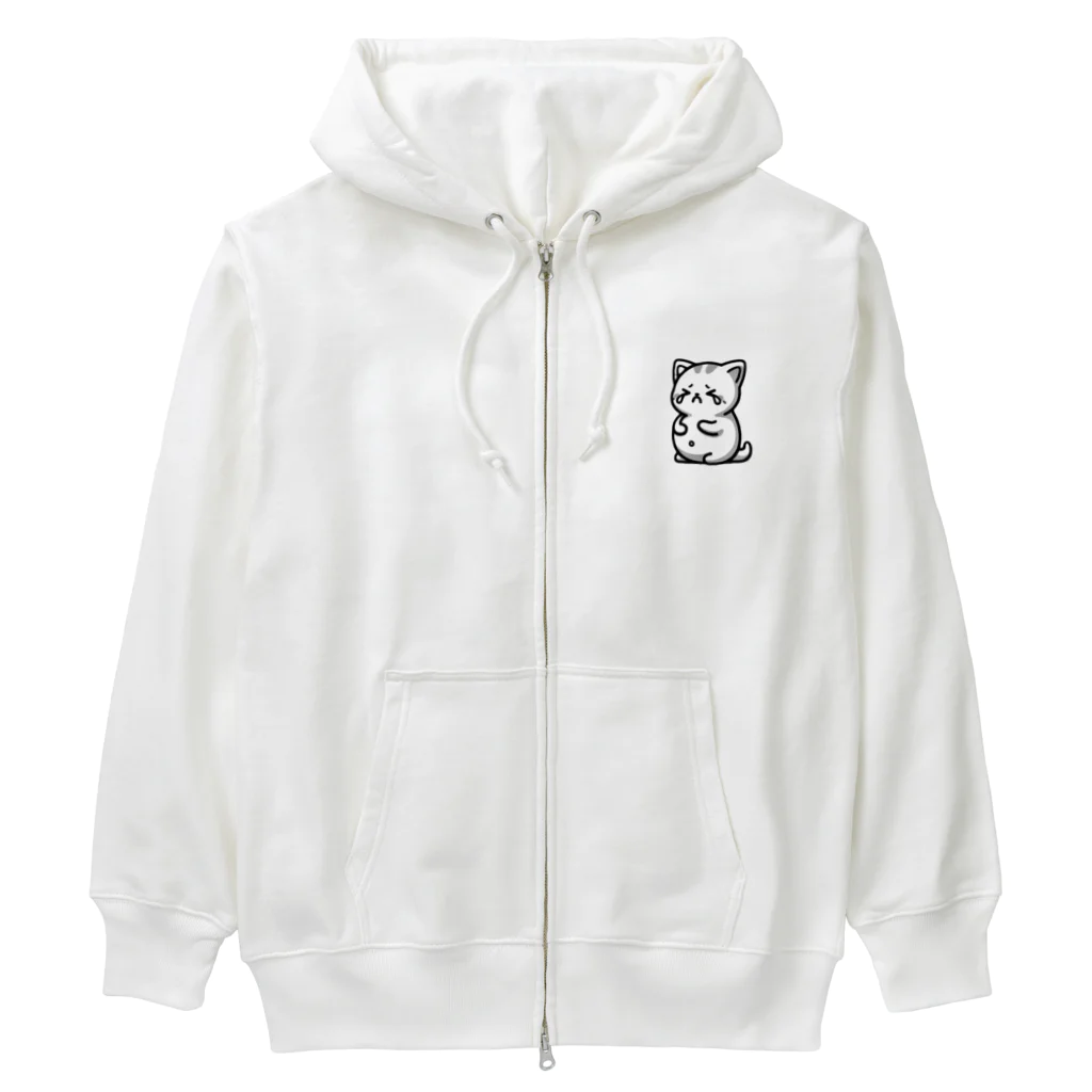 ゆるねこshopのお腹のでてる猫13 Heavyweight Zip Hoodie