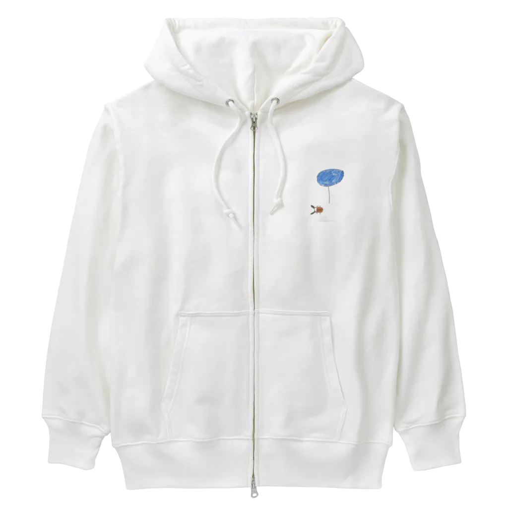 harukou_☆のくわがたくん Heavyweight Zip Hoodie