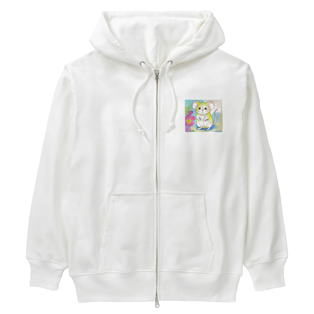 いちごソーダのねずみのスニーキー Heavyweight Zip Hoodie