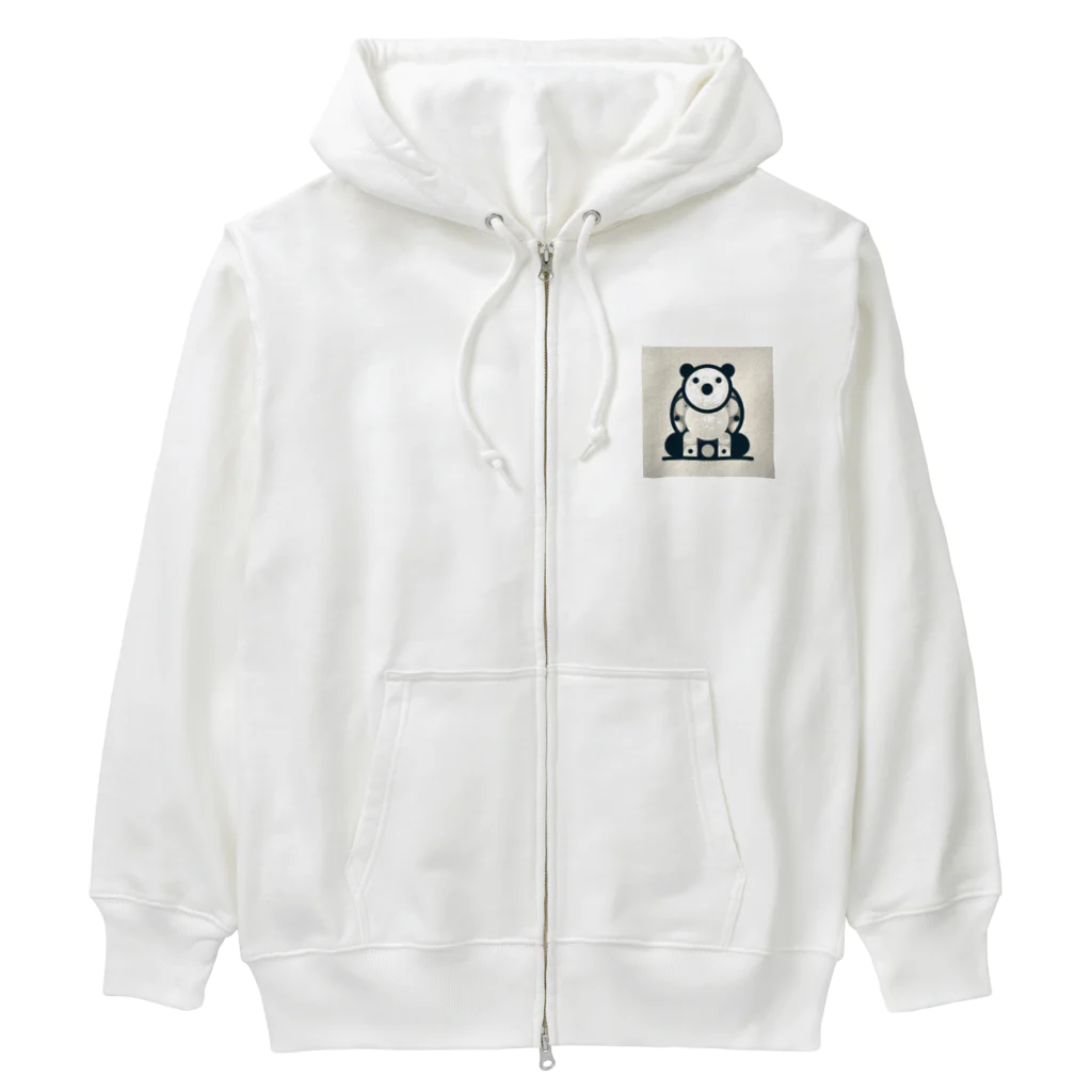 siromedakaの〇〇ぱんだくん Heavyweight Zip Hoodie