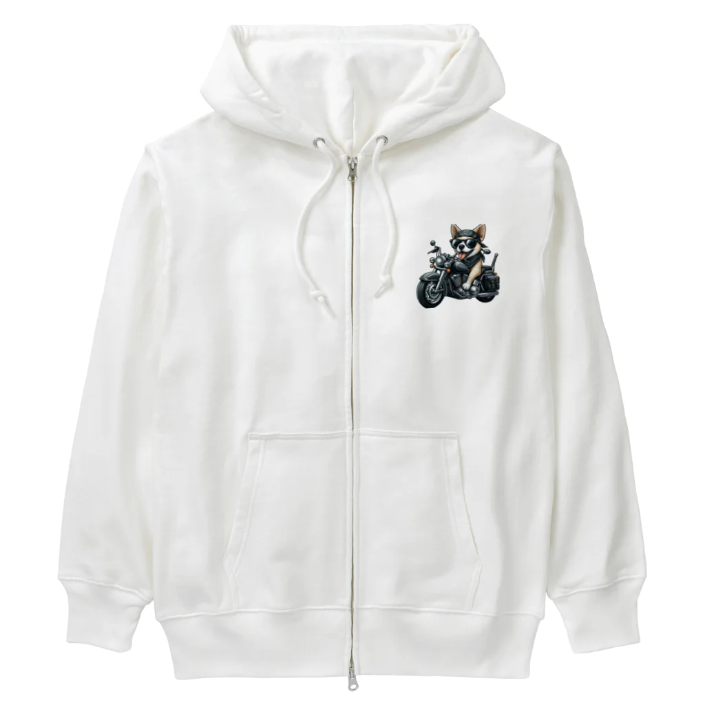 バイカーズクラブのAmericandog Heavyweight Zip Hoodie