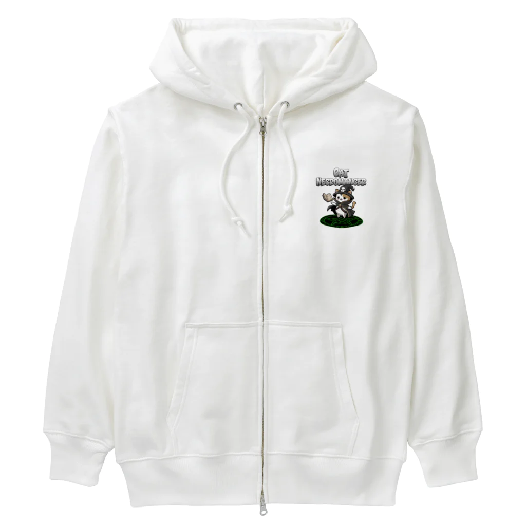 Stylo Tee Shopのネクロマンサーのネコさん Heavyweight Zip Hoodie