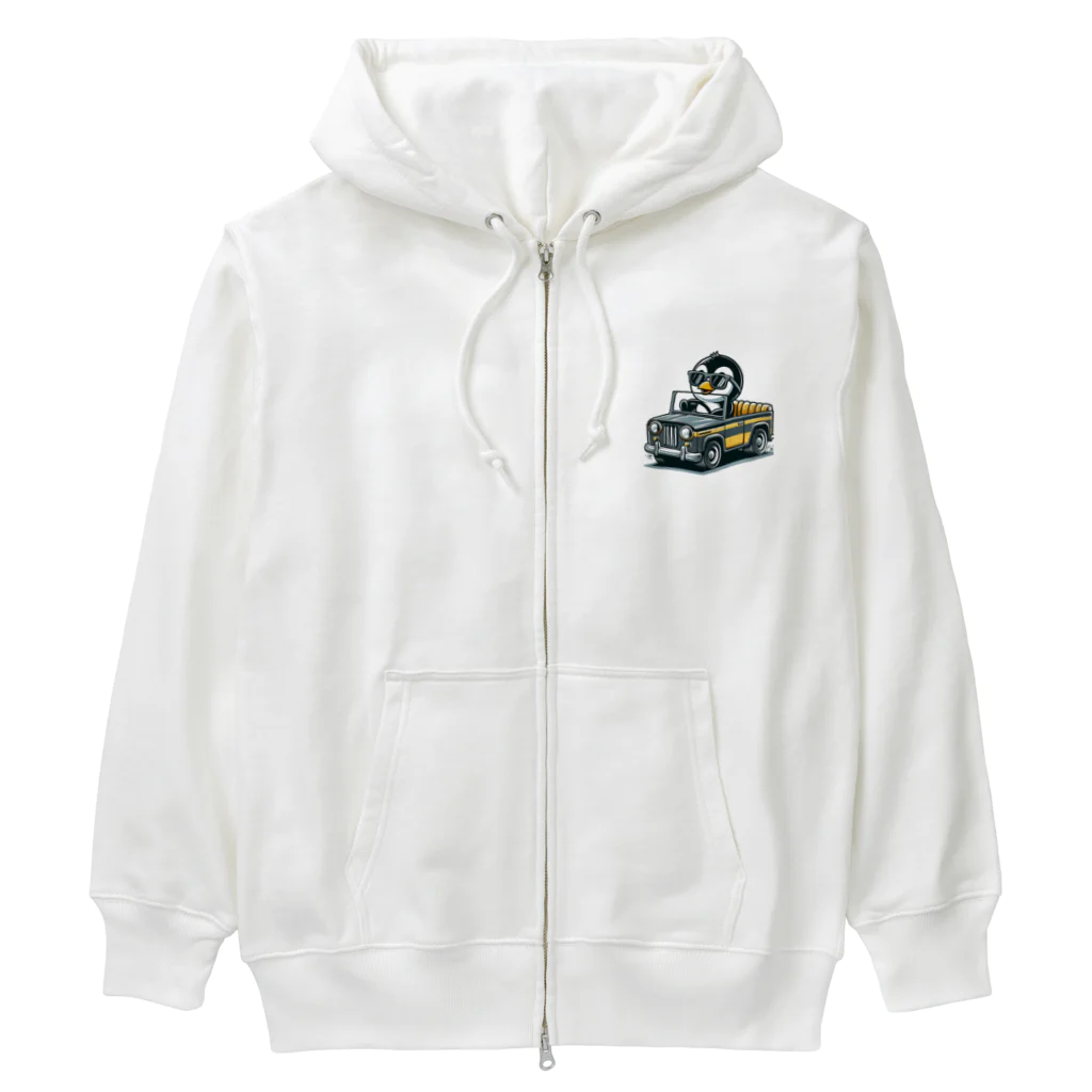 namidamakiのトラックペンギン Heavyweight Zip Hoodie