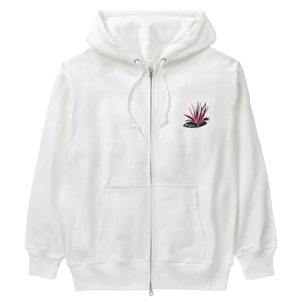 Mana AのカラフルTillandsia Heavyweight Zip Hoodie