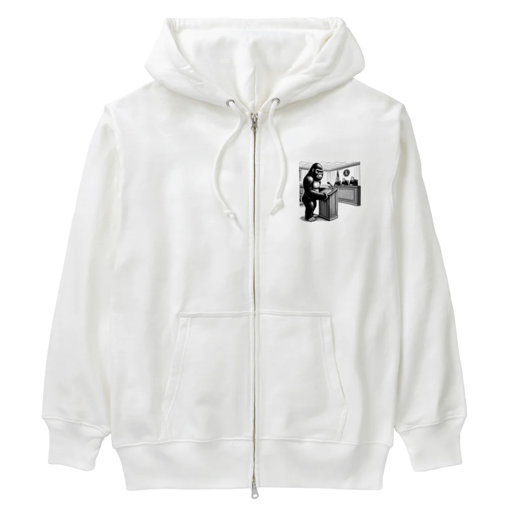 namidamakiのゴリラの証言 Heavyweight Zip Hoodie