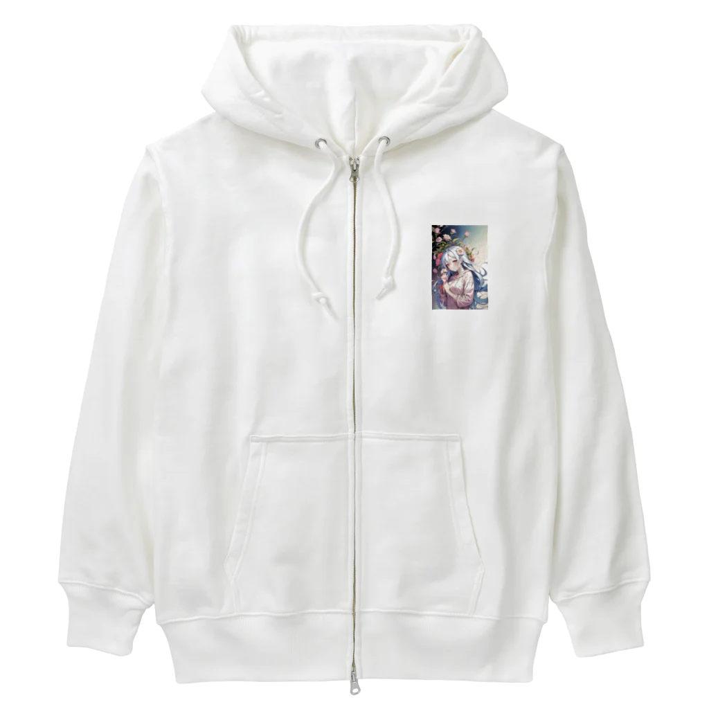 🐋うくはのお店の花と君7 Heavyweight Zip Hoodie