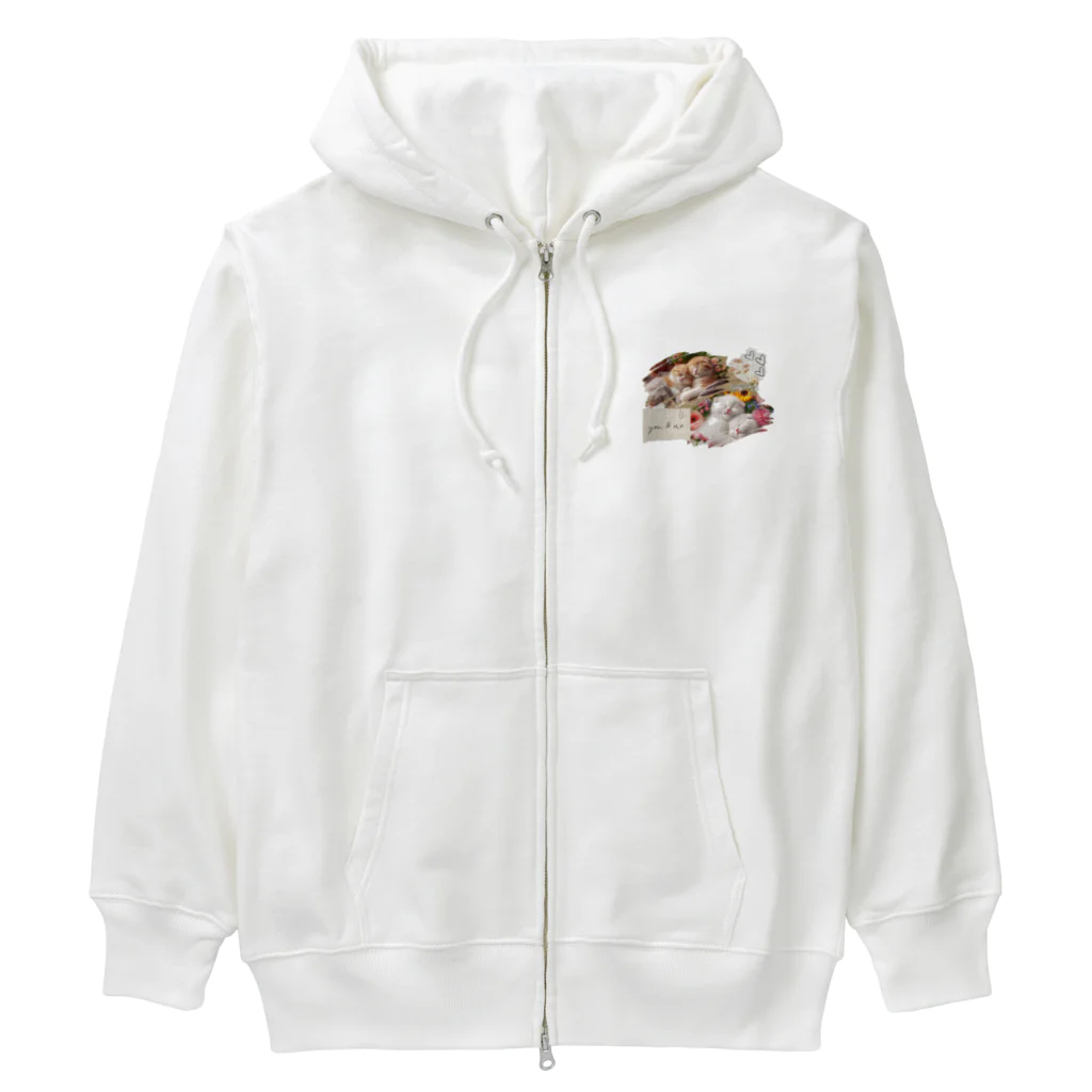 Neneko ❧  夢幻【むげん】の添い寝仔猫 Heavyweight Zip Hoodie