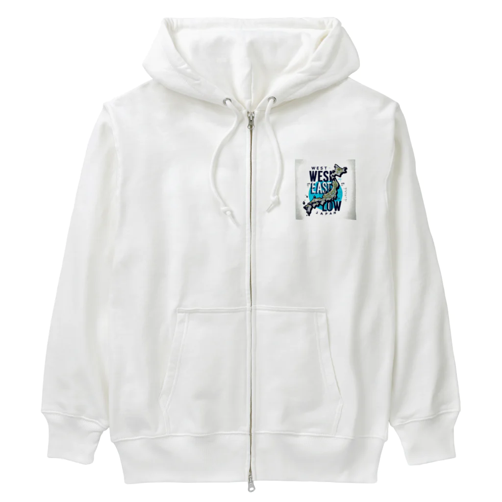 Qten369の西高東低の天気 Heavyweight Zip Hoodie