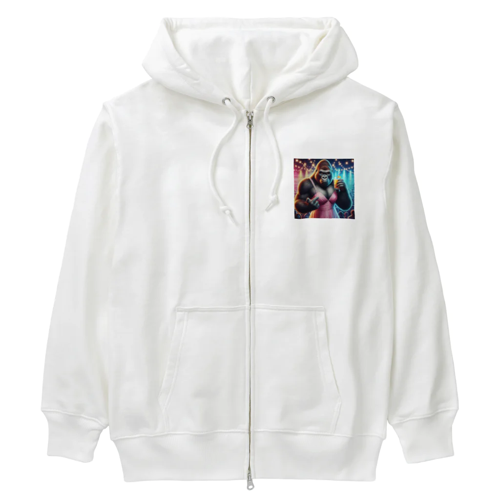 kellustratorのキャバゴリラ Heavyweight Zip Hoodie