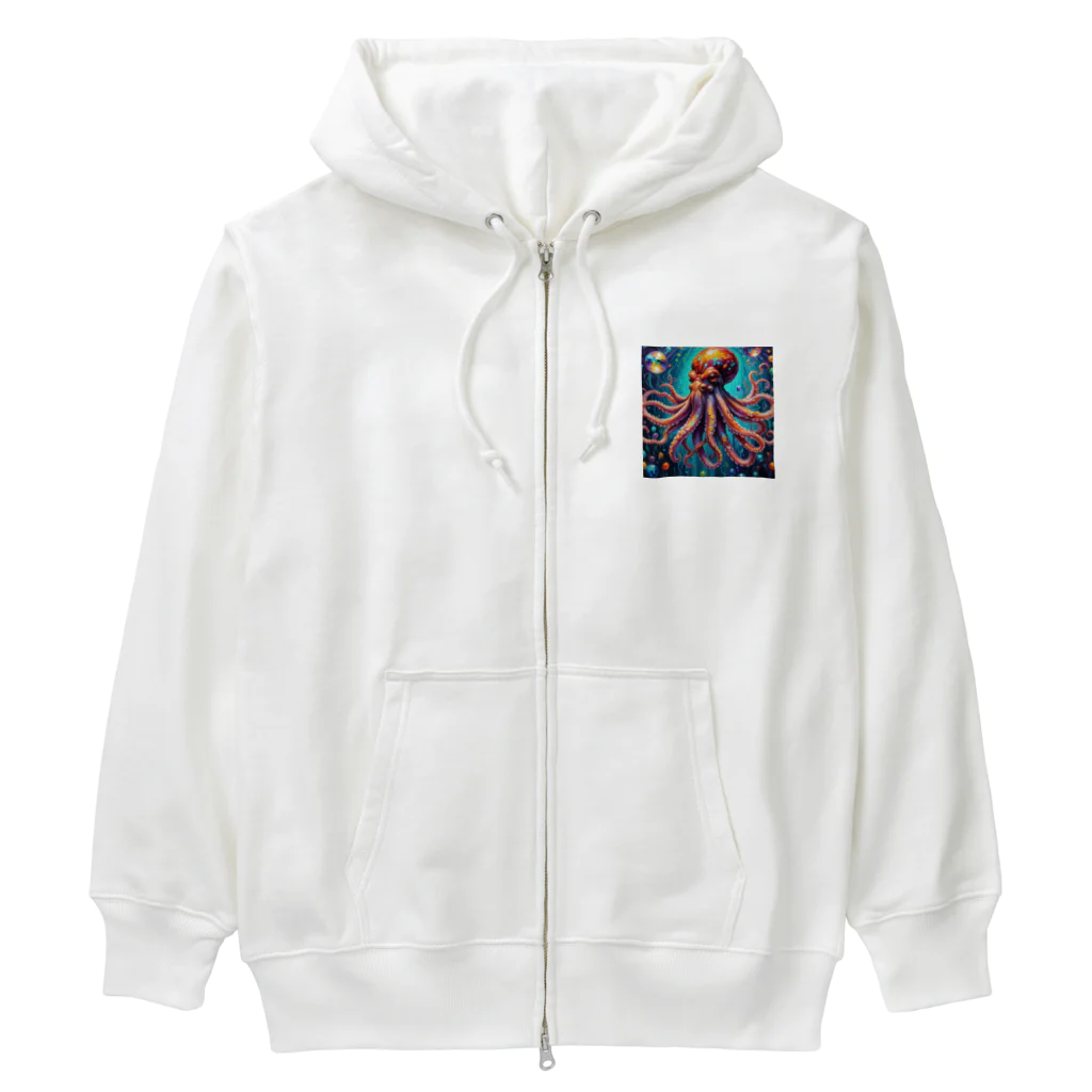 クロネコ屋のディスコタコ Heavyweight Zip Hoodie