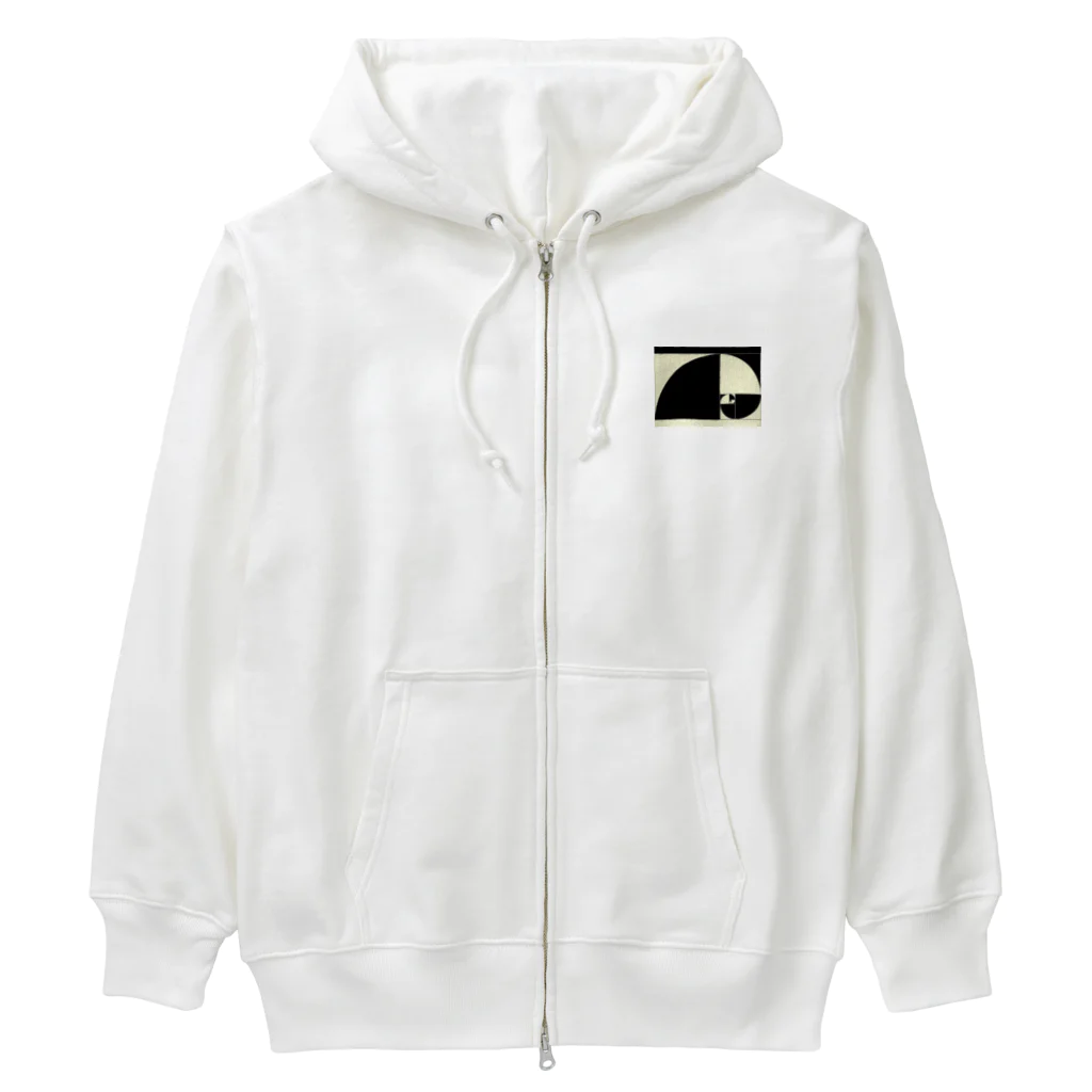 noiSutoaのモノクロ風黄金比率 Heavyweight Zip Hoodie