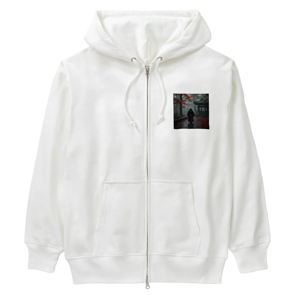 中村マコトの雨の中の侍2 Heavyweight Zip Hoodie