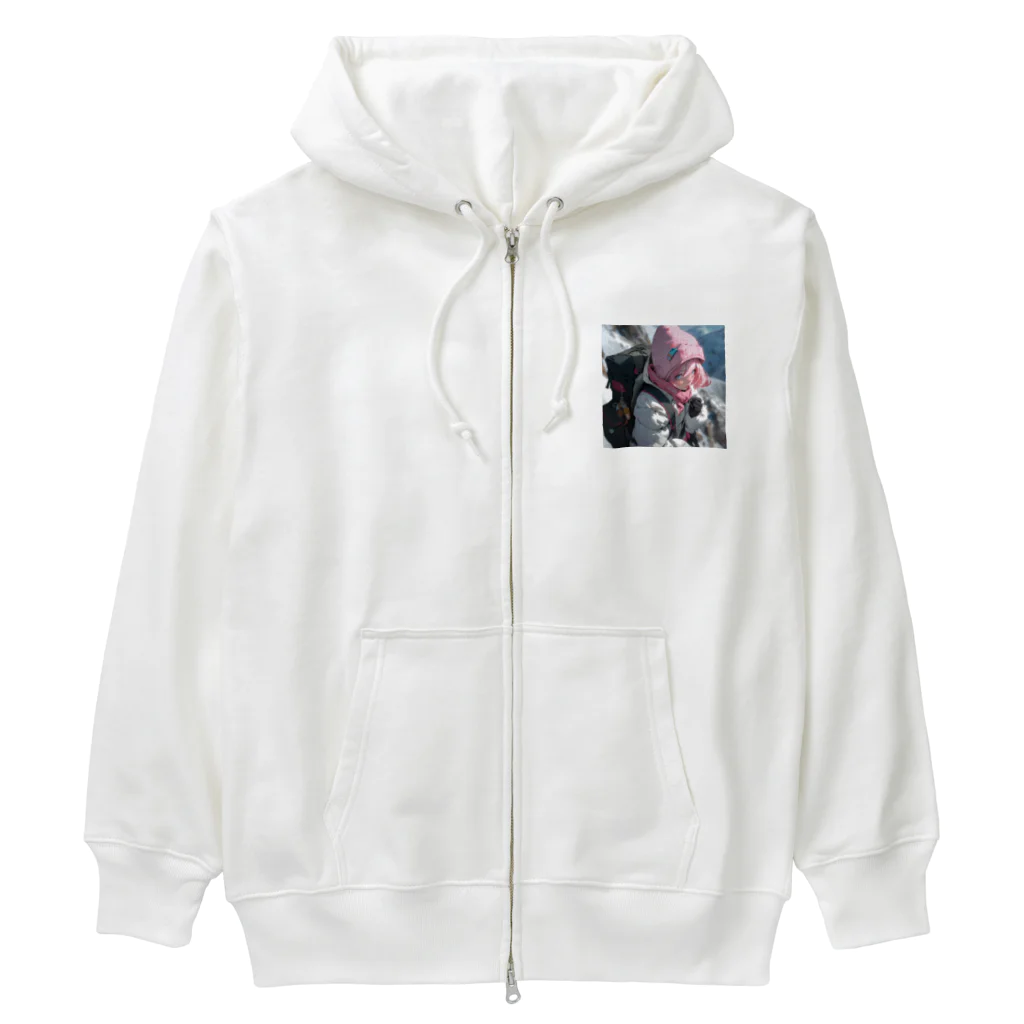 ぶーたんの氷の頂を目指して Heavyweight Zip Hoodie