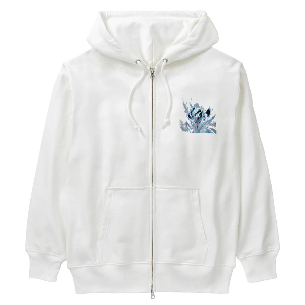 レオレオレオのレオの抽象画アート Heavyweight Zip Hoodie