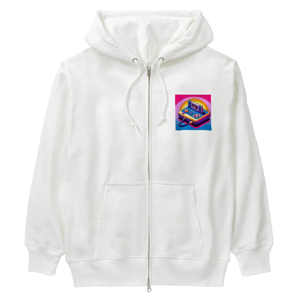 ドット職人のピクセルアート　レトロゲーム Heavyweight Zip Hoodie