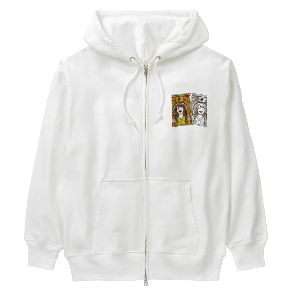 39キリリンの笑う門には福来る Heavyweight Zip Hoodie