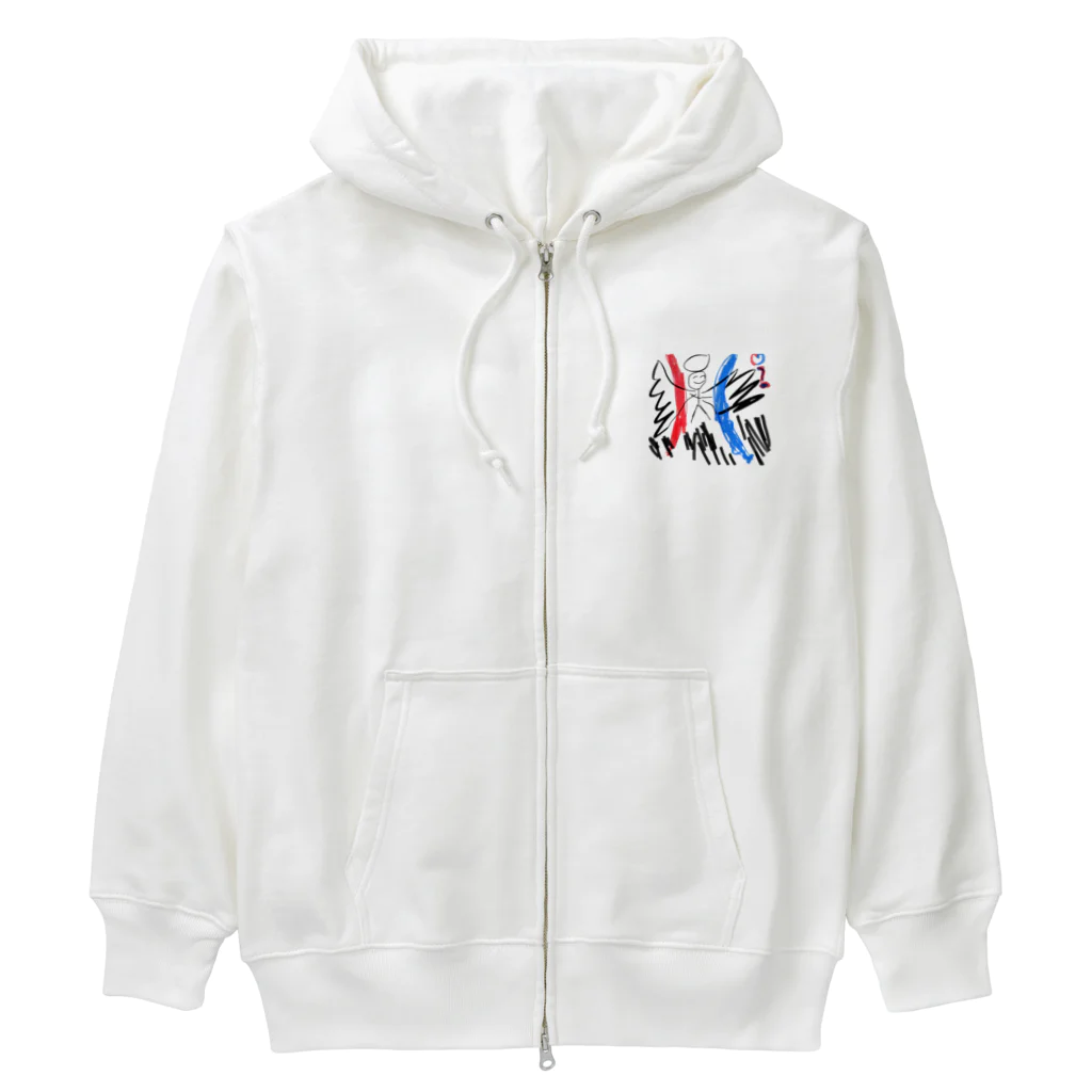 Yoiの堕天使くん Heavyweight Zip Hoodie