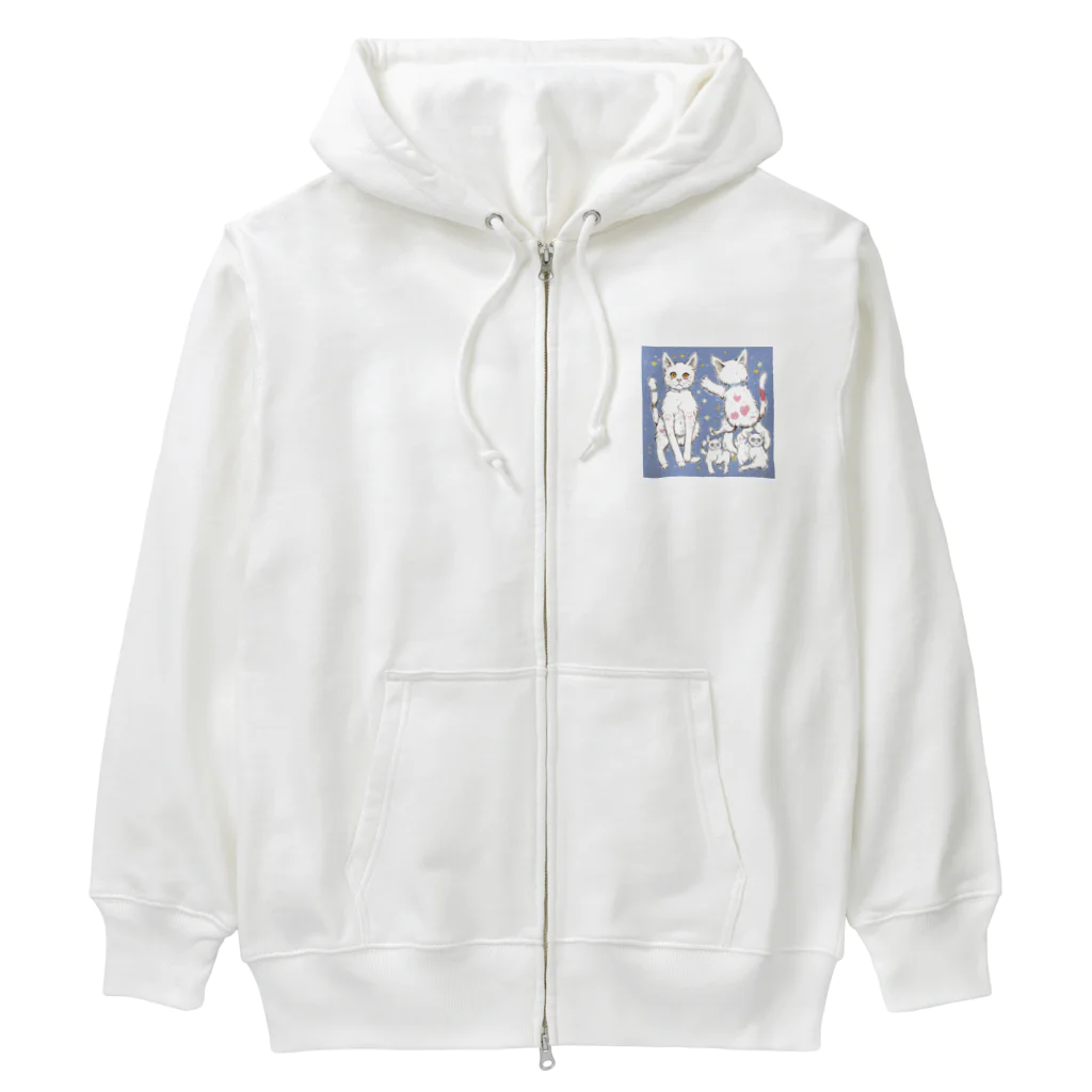 pon_gashiの可愛いだけじゃない！ ガンギマリ猫の魅力満載！ Heavyweight Zip Hoodie