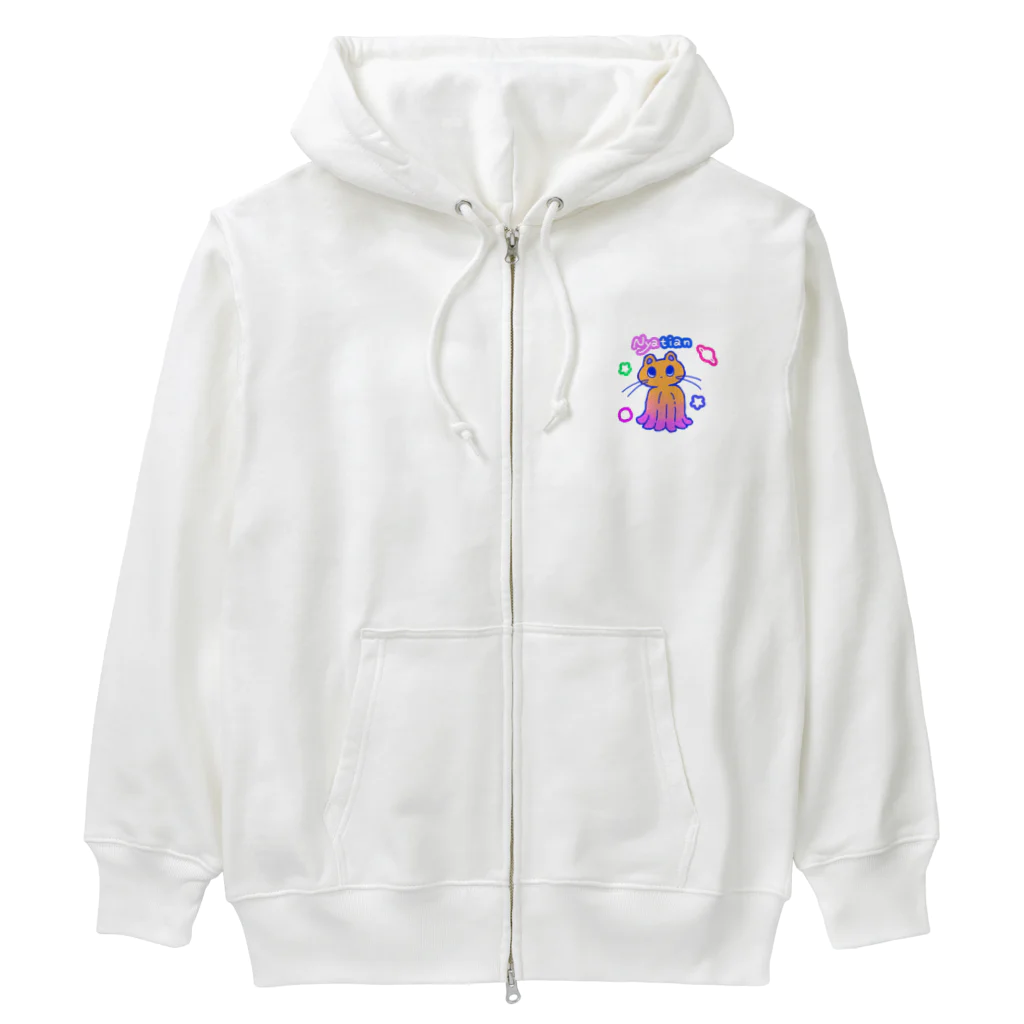 猫野尻尾のねこ火星人 Heavyweight Zip Hoodie