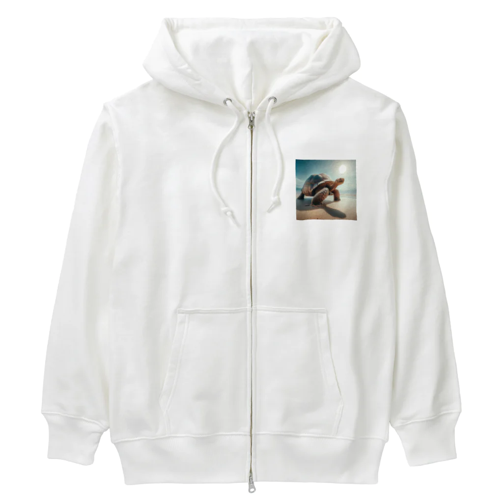 レプタイルズ好き＼(^o^)／の威風堂々なゾウガメ Heavyweight Zip Hoodie