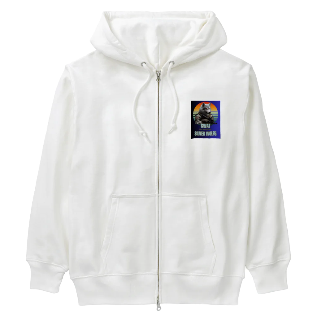 SaBATaNのSWATシルバーウルフ5 Heavyweight Zip Hoodie