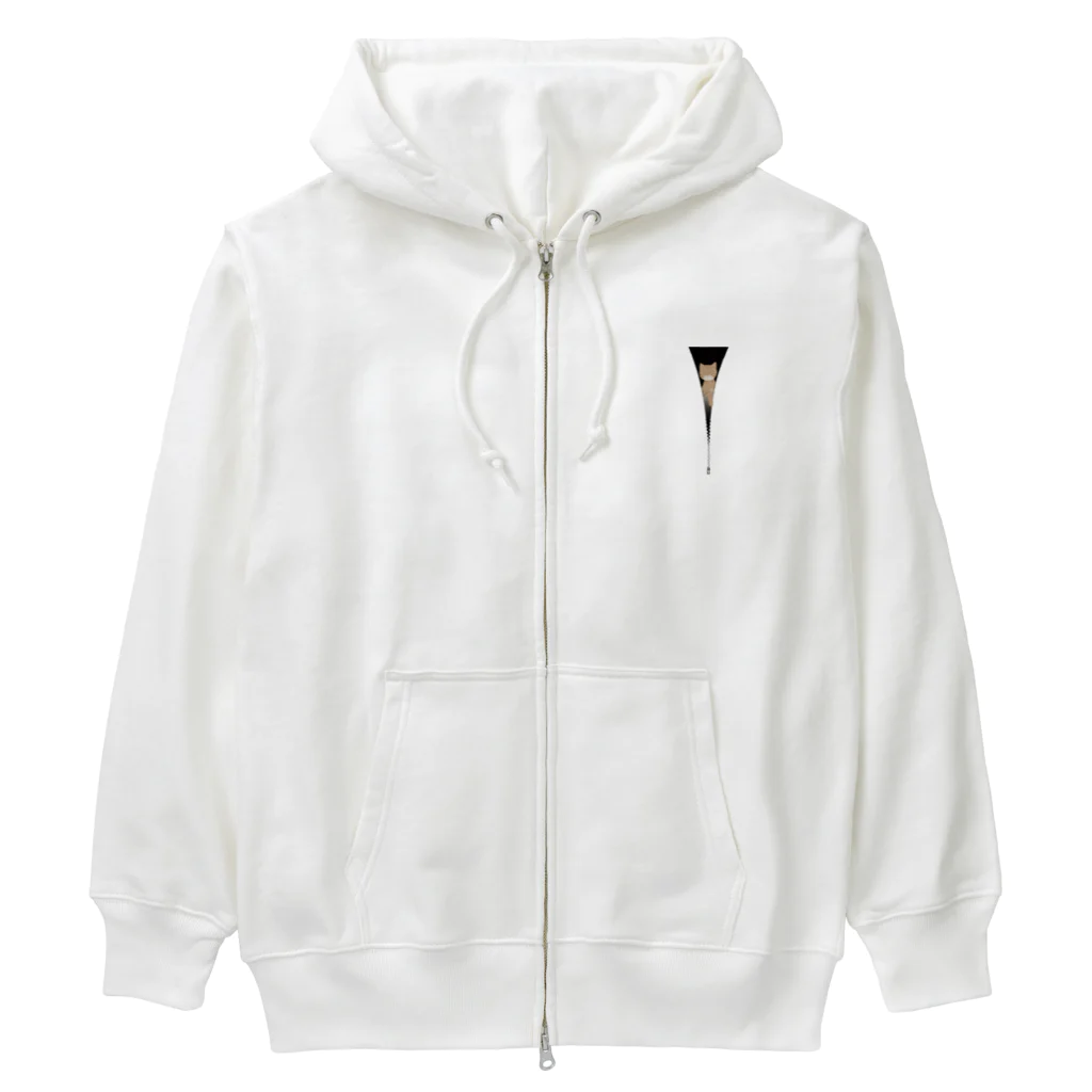 y-sasのファスナー猫　茶トラ Heavyweight Zip Hoodie