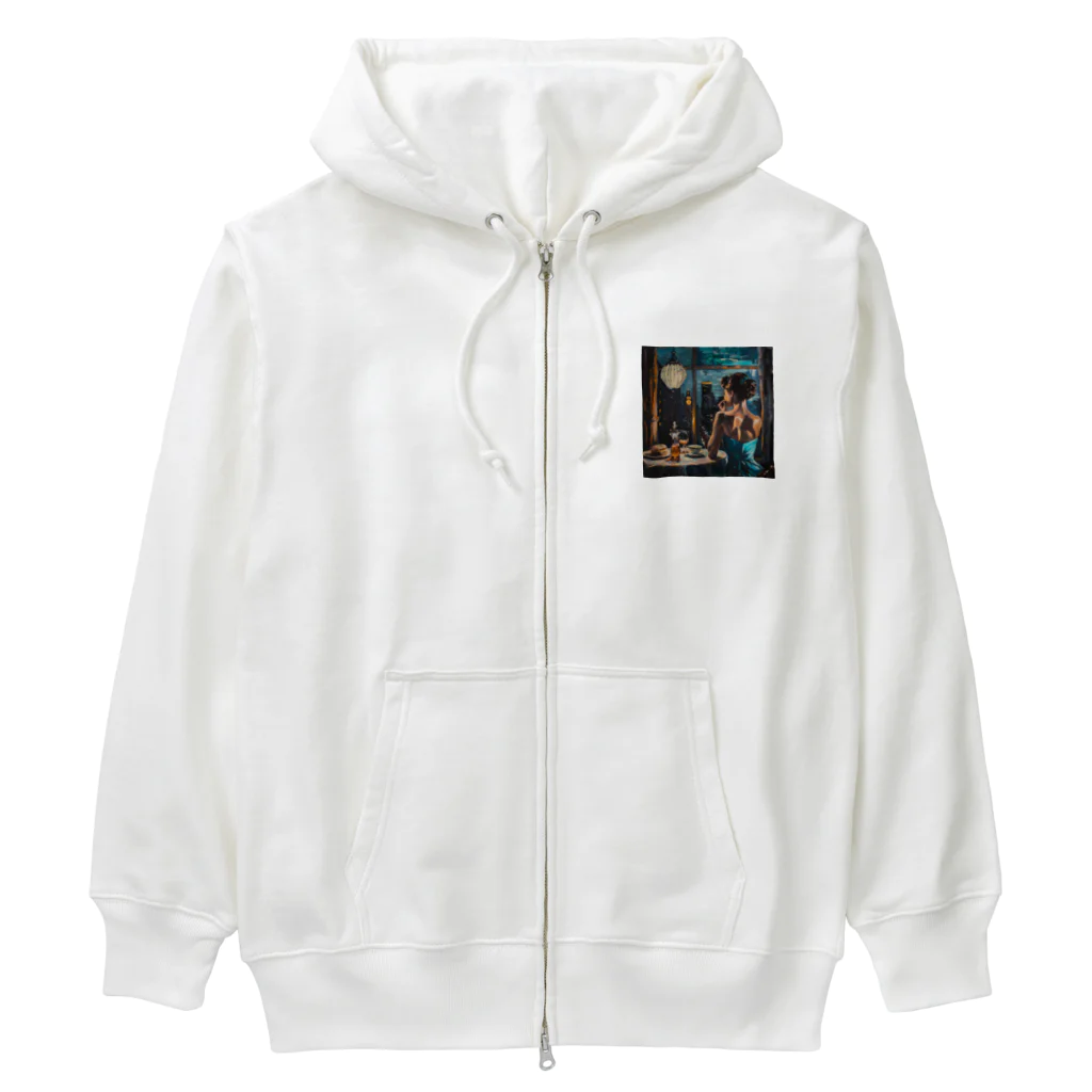 AQUAMETAVERSEの夕暮れ・寛ぎの時間　Tomoe bb 2712 Heavyweight Zip Hoodie