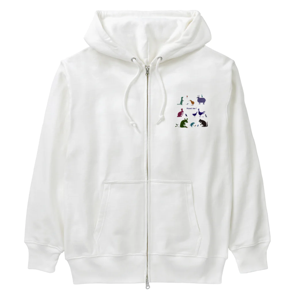 nachau7の動物たちからのメッセージ Heavyweight Zip Hoodie