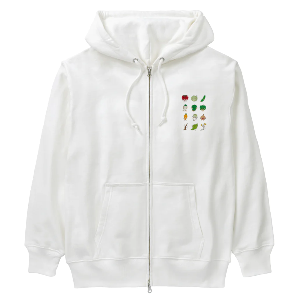 フォーヴァのやさいのうた Heavyweight Zip Hoodie