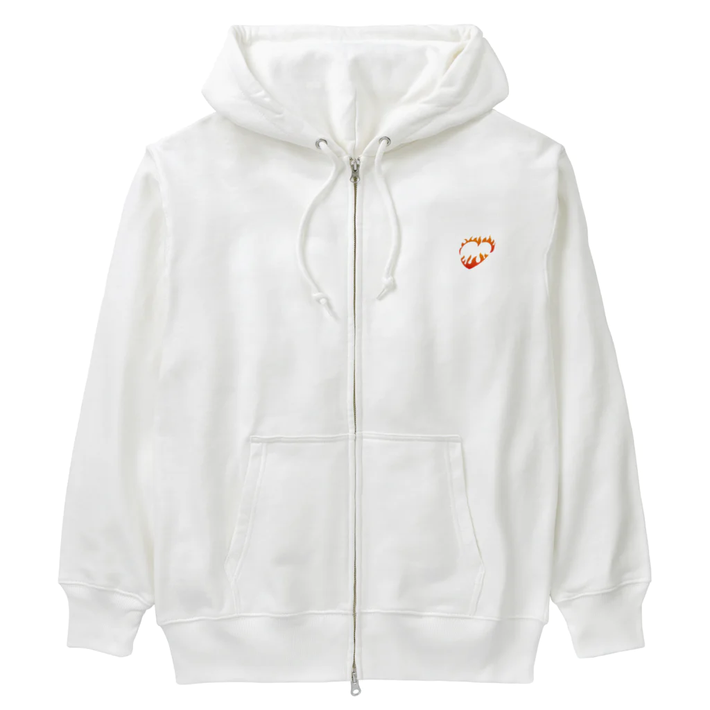 フォーヴァの情熱ハート Heavyweight Zip Hoodie