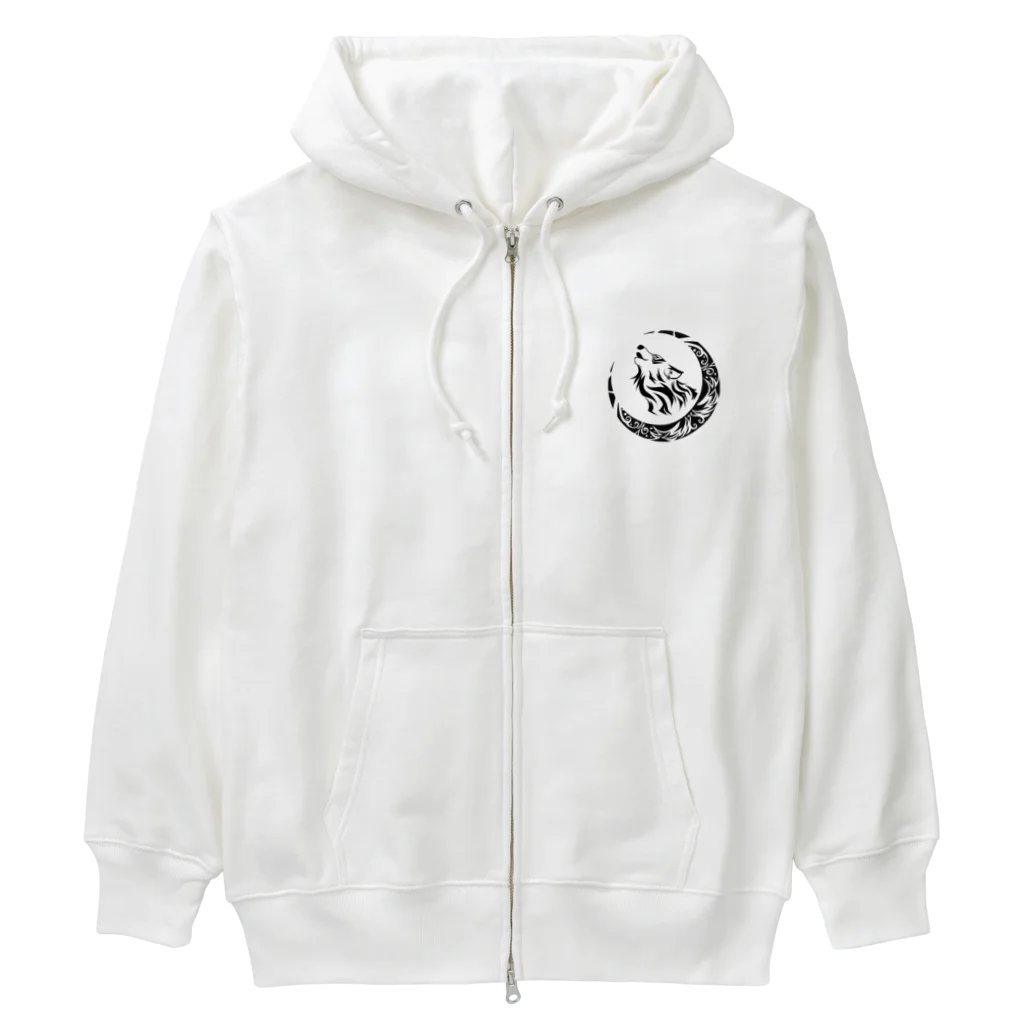 ラルゴのTribal Wolf Heavyweight Zip Hoodie