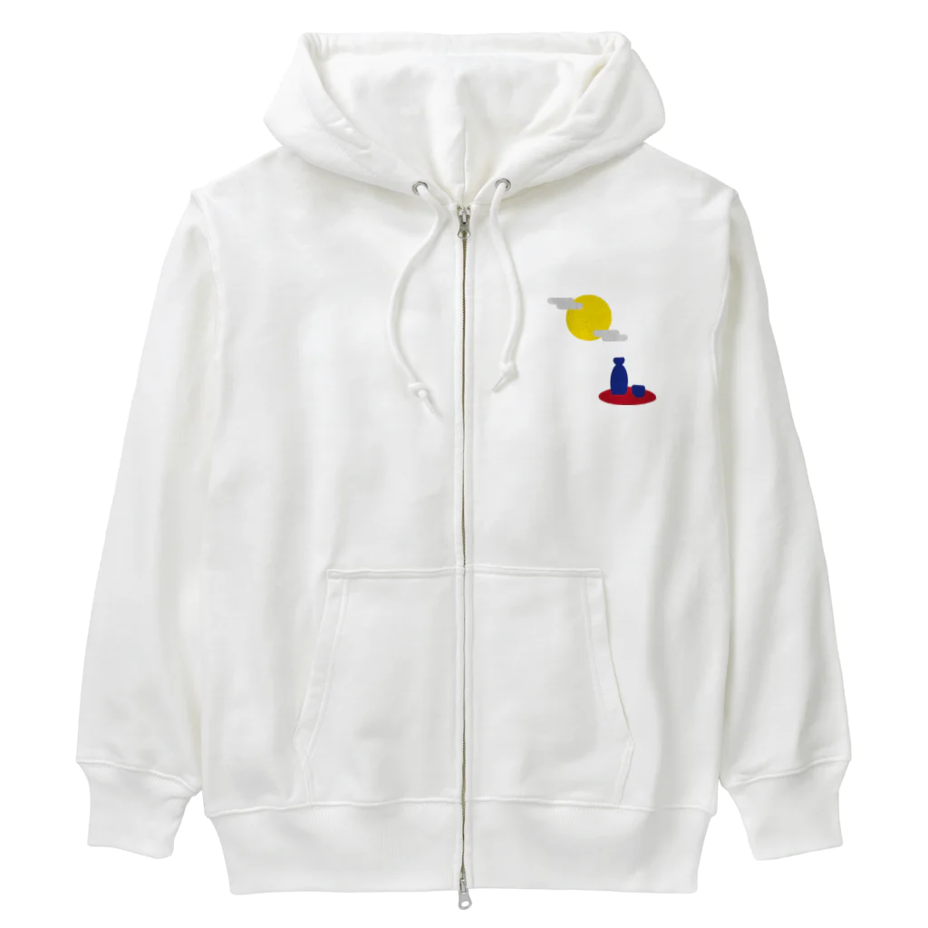 フォーヴァの月見酒 Heavyweight Zip Hoodie