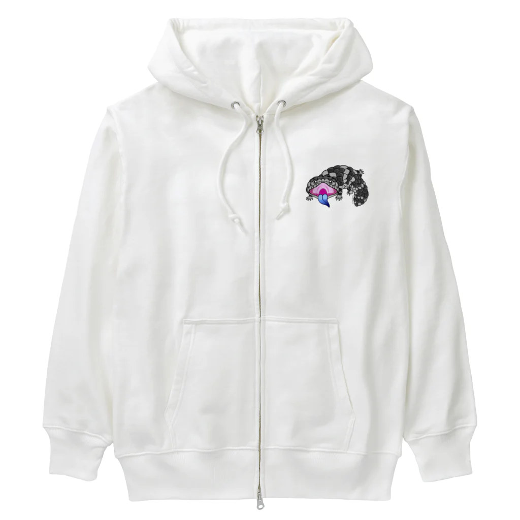 もむのふの爬虫類グッズやさんのマツカサトカゲちゃん Heavyweight Zip Hoodie