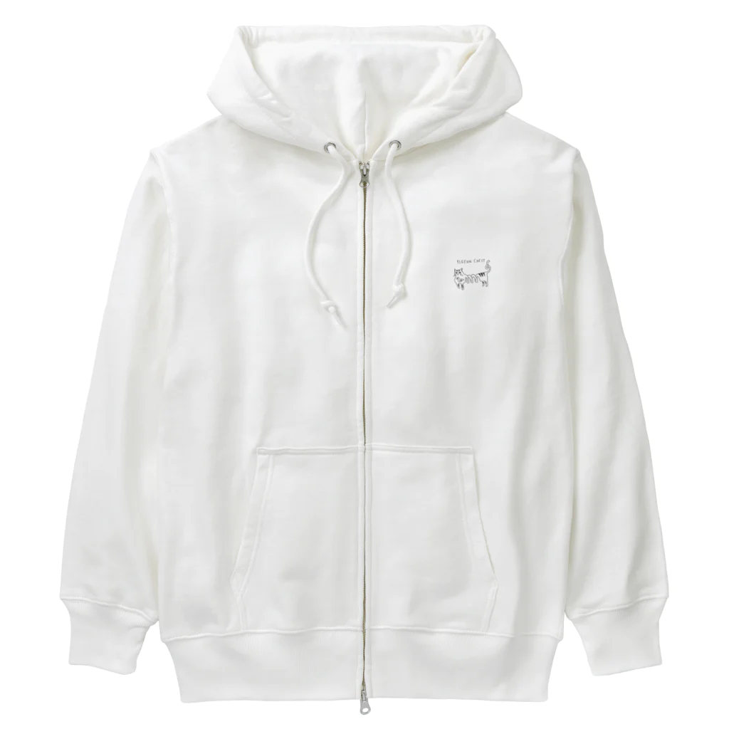 envectのはと胸な猫 Heavyweight Zip Hoodie